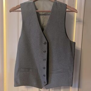 Vintage suit vest in gray on trend